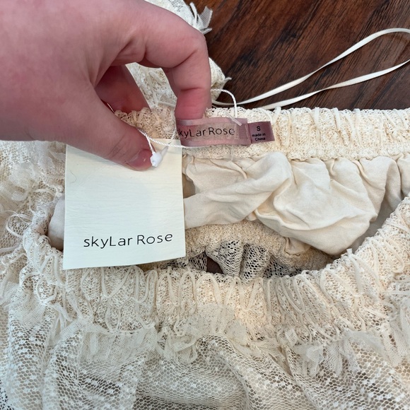 Chic Off-Shoulder Cream Maxi Dress - Picture 5 of 6